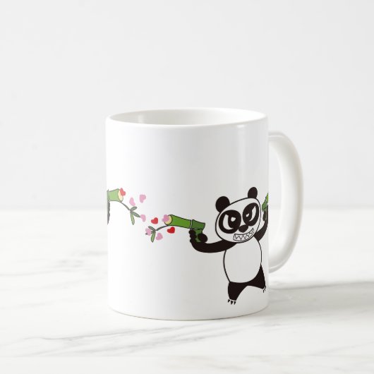 Angry Face Panda 28 Koffiemok (Voorkant rechts)