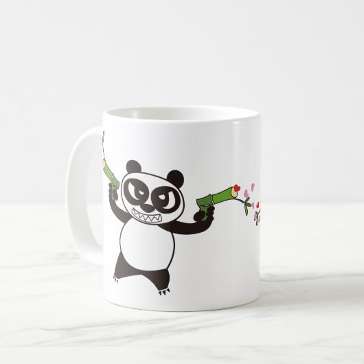 Angry Face Panda 28 Koffiemok (Voorkant links)