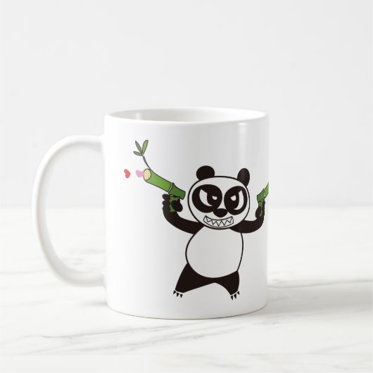 Angry Face Panda 28 Koffiemok (Links)