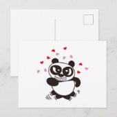 Angry Face Panda 32 Briefkaart (Voorkant / Achterkant)