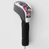 Angry Face Panda God of Love Golf Head Hoesje Golfheadcover (Schuin)