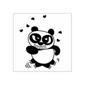 Angry Face Panda komt uit liefde Rubberstempel (Afrduk)