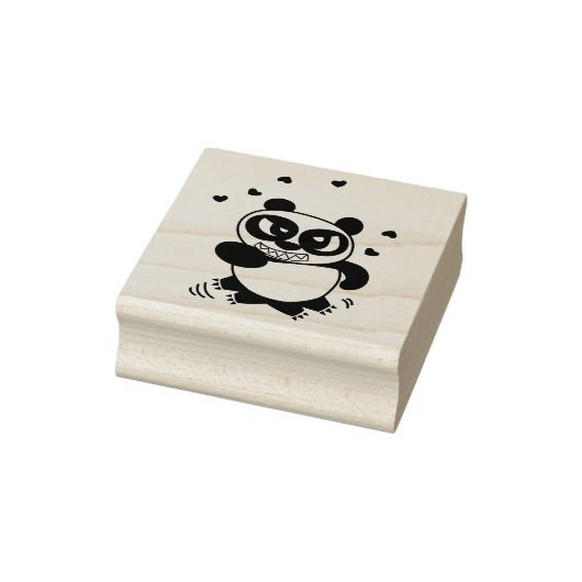 Angry Face Panda komt uit liefde Rubberstempel (Stempel)