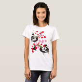 Angry Face Panda love shot T-shirt (Voorkant volledig)
