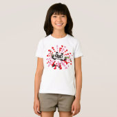 Angry Face Panda Loves T-shirt (Voorkant volledig)
