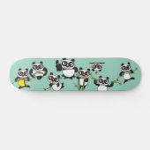 angry face pandas Skateboard (Horizontaal)