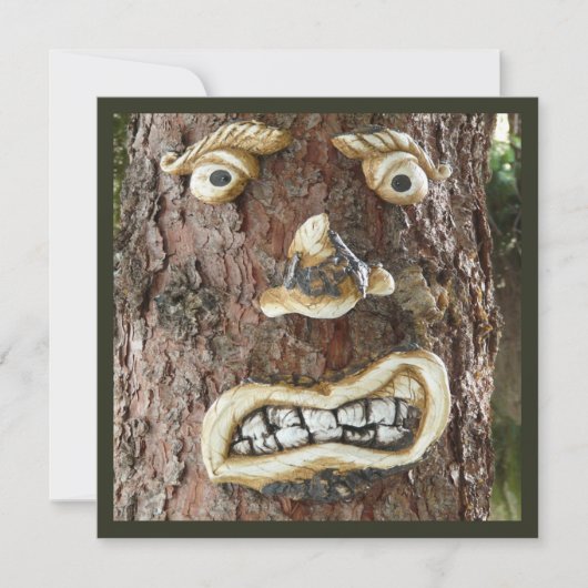 Angry Face Tree Kaart (Voorkant)