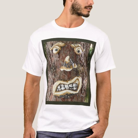 Angry Face Tree T-shirt (Voorkant)