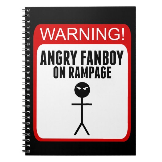Angry Fanboy-laptop Notitieboek (Voorkant)