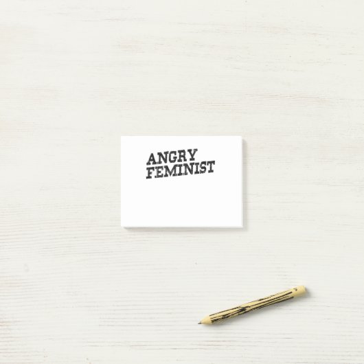 Angry Feminist Post-it® Notes (Op bureau)