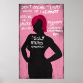 Angry Feminist Poster (Voorkant)