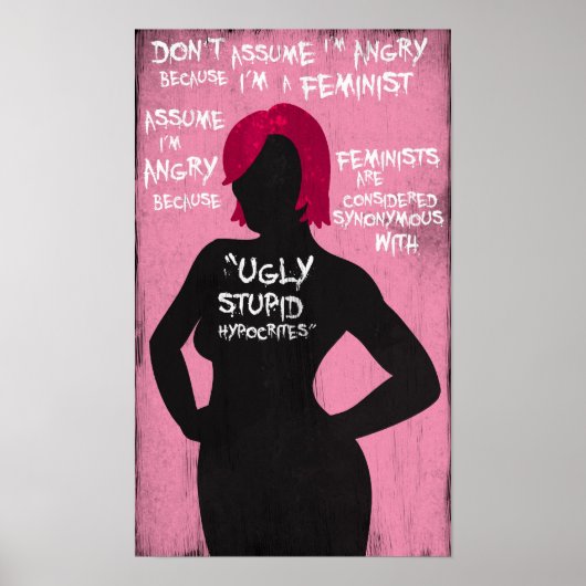 Angry Feminist Poster (Voorkant)