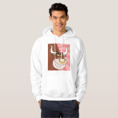 Angry Fierce Bull Mascotte met neusring Hoodie (Voorkant volledig)