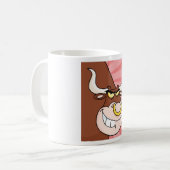 Angry Fierce Bull Mascotte met neusring Koffiemok (Voorkant links)