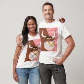Angry Fierce Bull Mascotte met neusring T-shirt (Unisex)