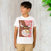 Angry Fierce Bull Mascotte met neusring T-shirt