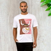 Angry Fierce Bull Mascotte met neusring T-shirt