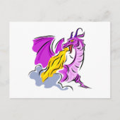 Angry Fire Dragon Briefkaart (Voorkant)
