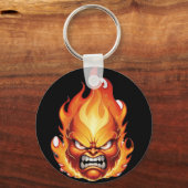 Angry Flame Funny Sleutelhanger (Voorkant)