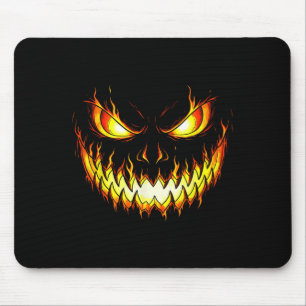 Angry Flame Pompoen Halloween Kostuum Mannen Vrouw Muismat