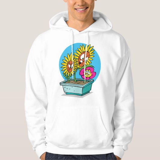 Angry Flowers Mannen Hoodie (Voorkant)
