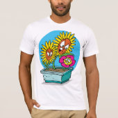 Angry Flowers Mannen T-shirt (Voorkant)