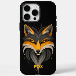 Angry Fox Black iPhone 16 Pro Max Hoesje