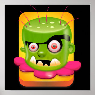 Angry Frankenstein Poster