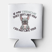 Angry Frenchie (Merle) - Unique Design Blikjeskoeler (Voorkant)