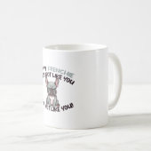 Angry Frenchie (Merle) - Unique Design Koffiemok (Voorkant rechts)