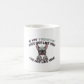 Angry Frenchie (Merle) - Unique Design Koffiemok (Center)