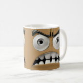 Angry Funny Face Koffiemok (Voorkant rechts)