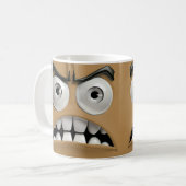 Angry Funny Face Koffiemok (Voorkant links)