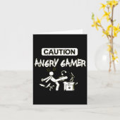 Angry Gamer Computer Grappige Video Game Gift Kaart (Gele Bloem)
