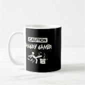 Angry Gamer Computer Grappige Video Game Gift Koffiemok (Links)