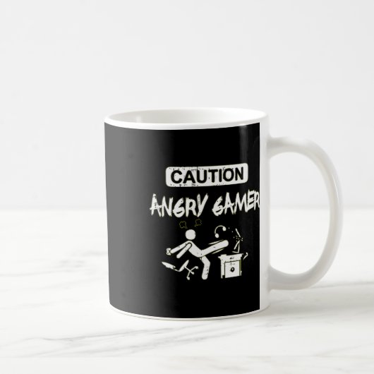Angry Gamer Computer Grappige Video Game Gift Koffiemok (Rechts)