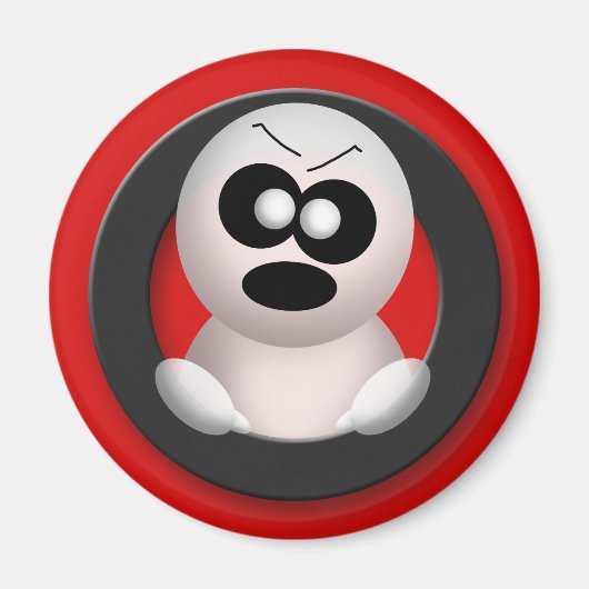 Angry Ghost - Halloween Magnet (Voorkant)