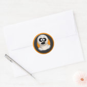 Angry Ghost - Oranje Halloween Stickers (Envelop)