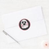 Angry Ghost - Roze Halloween Stickers (Envelop)
