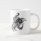 Angry Giant Squid in Black Grote Koffiekop (Rechts)