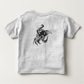 Angry Giant Squid in Black Kinder Shirts (Achterkant)