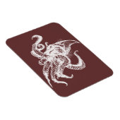 Angry Giant Squid in White Pick Your Background Magneet (Rechterzijde)