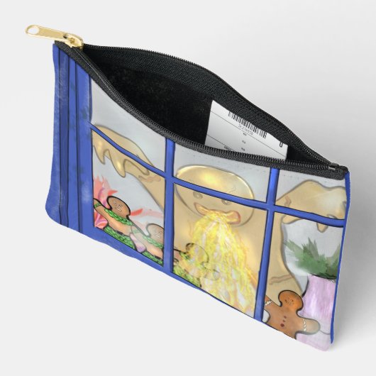 Angry Gingerbread Man Rits Pouch – Vakantie Tale Etui (Open)