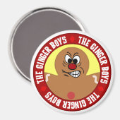 Angry Gingerbrood Man Cookie Magneet (Voorkant / Achterkant)