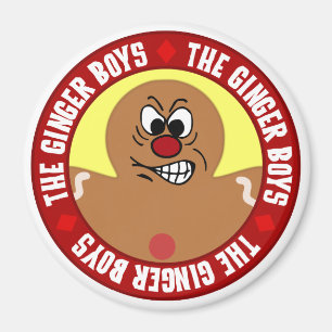 Angry Gingerbrood Man Cookie Magneet