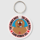 Angry Gingerbrood Man Cookie Sleutelhanger (Voorkant)