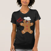 Angry Gingerbrood Man Cookie T-shirt (Voorkant)