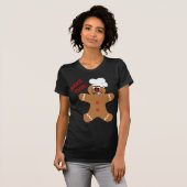 Angry Gingerbrood Man Cookie T-shirt (Voorkant volledig)