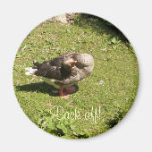 Angry Goose Back Off Magnet (Voorkant)