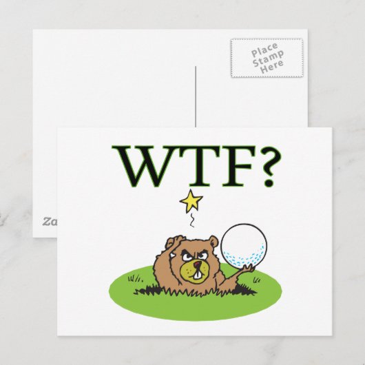 Angry Gopher Briefkaart (Voorkant / Achterkant)